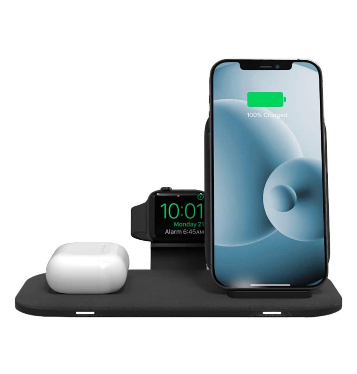 Mophie Wireless Charging Stand + Wireless Charging Stand And Pad With USB-A Port
