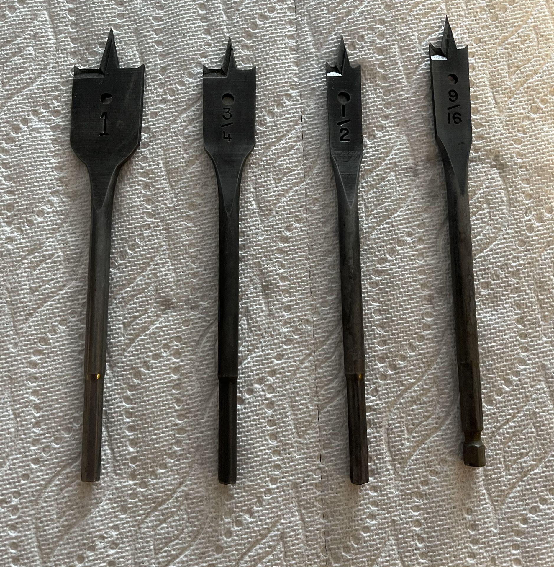 4 Piece Spade Paddle Drill Set