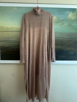 Stunning NEW BCBG lurex dress L