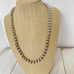 Italy  Silver  925 Balls  Necklace 