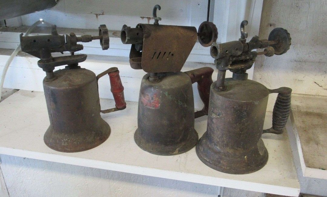 3 Vintage Gasoline Blow Torches