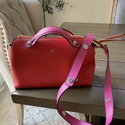 Red And Pink Two Tone Stylish Purse 