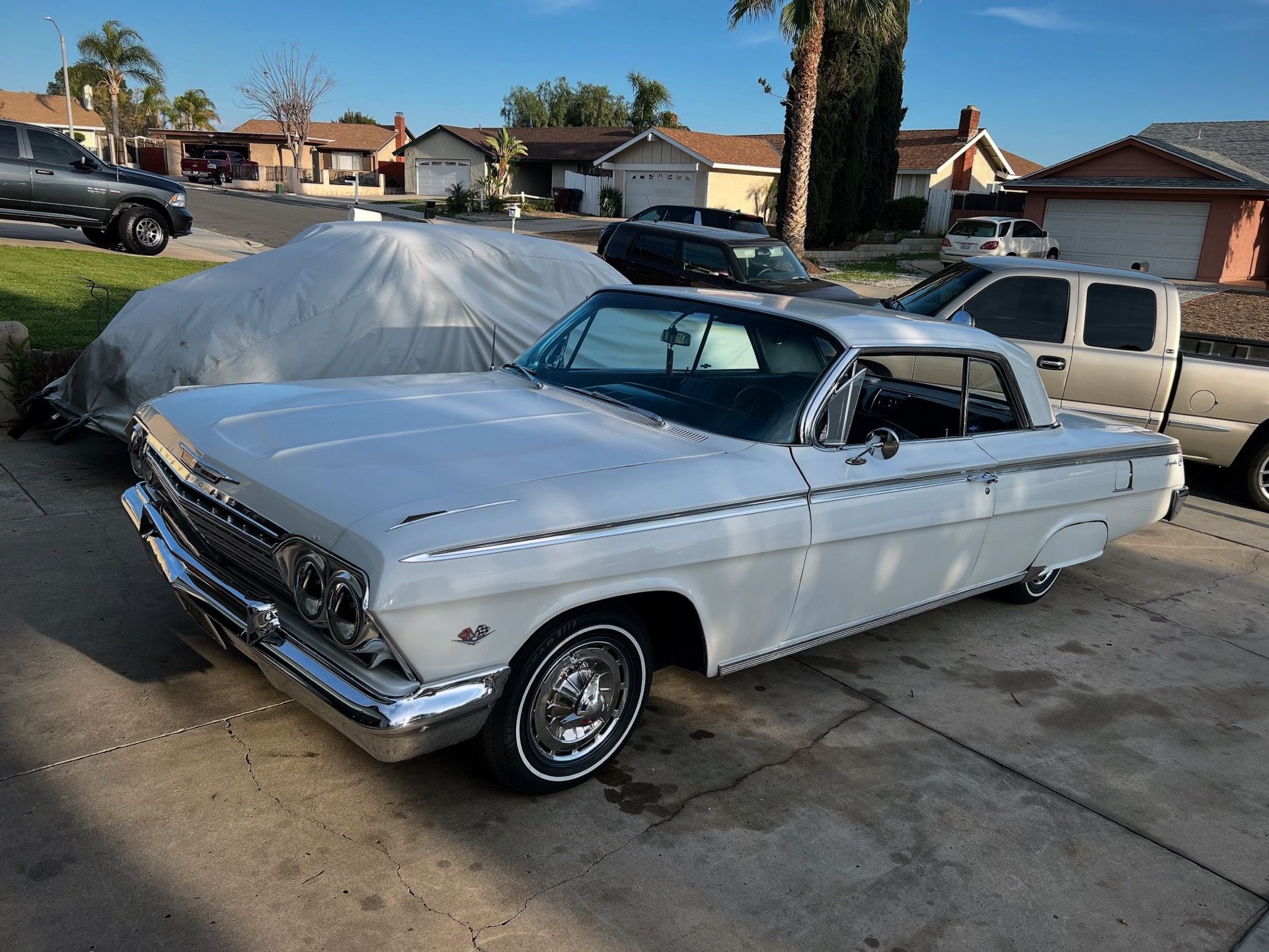 1962 Chevy Impala hood and passenger side fender
