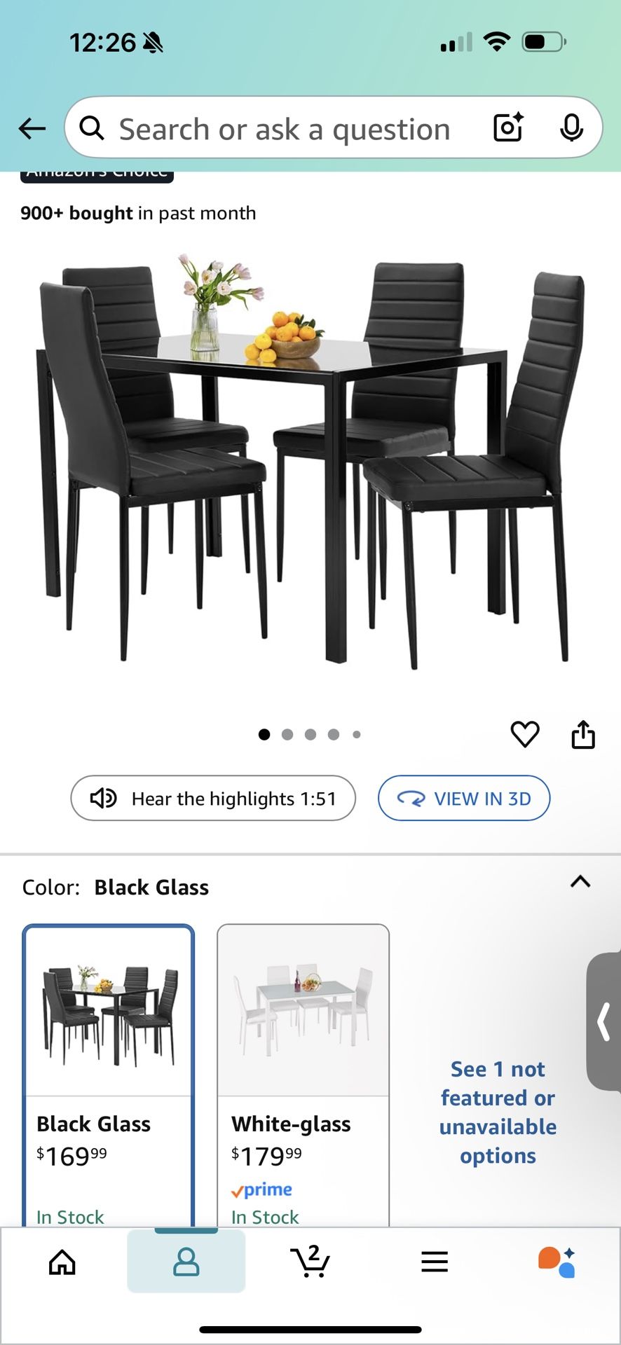 Table W/chairs