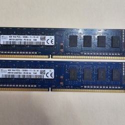 SK Hynix 8GB(4G*2) 1Rx8 PC3L-12800U  SODIMM DDR3 RAM  HMT451U6BFR8A -PB LAPTOP RAM