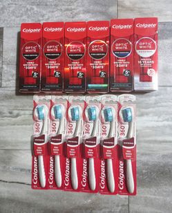 Colgate Optic White Pro Series Toothpaste & Toothbrush BUNDLE