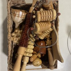 Wood Therapy Tools Maderoterapia Colombiana kit 11 Pc Body Sculpting Tools