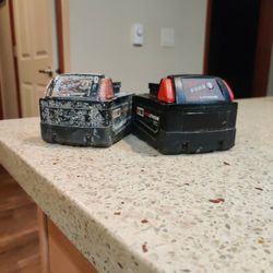 Milwaukee Five Ah And Three Ah Battery
