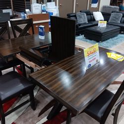 Kelly Dining Table Sets W/4 Chairs And Bench---$699---Unreal Pricing!!!---Same Day Delivery Available 