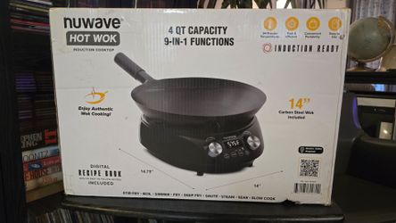 Nuwave Induction Hot Wok with 14" Carbon Steel Wok