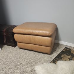 Leather Ottoman 