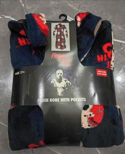 Friday The 13th Jason Men's Plush Robe New