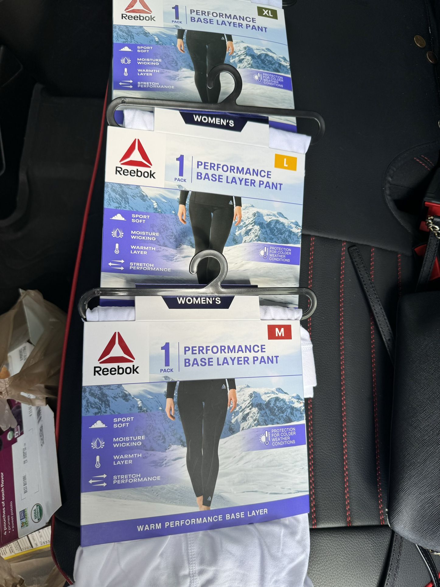Reebok Women's Base Layer Pant, 1 Pack