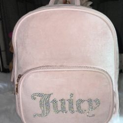 Pink Juicy Couture Backpack With Bling 