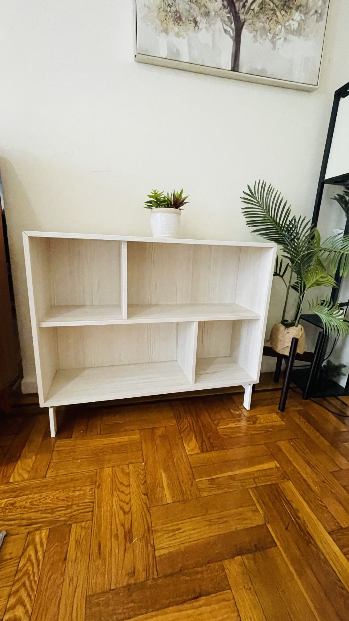 White Wooden Shelf ( Moving Out)