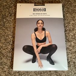 Wolford mat opaque 80 tights, color black, size: M