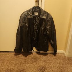 Black Genuine Leather Jacket 