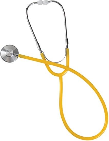 MABIS Spectrum Series Lightweight Nurse Stethoscope, Yellow, 0406_b1-19