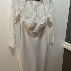 Beautiful White Bandage Dress