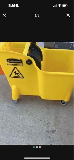 YELLOW MOP BUCKET NEW
