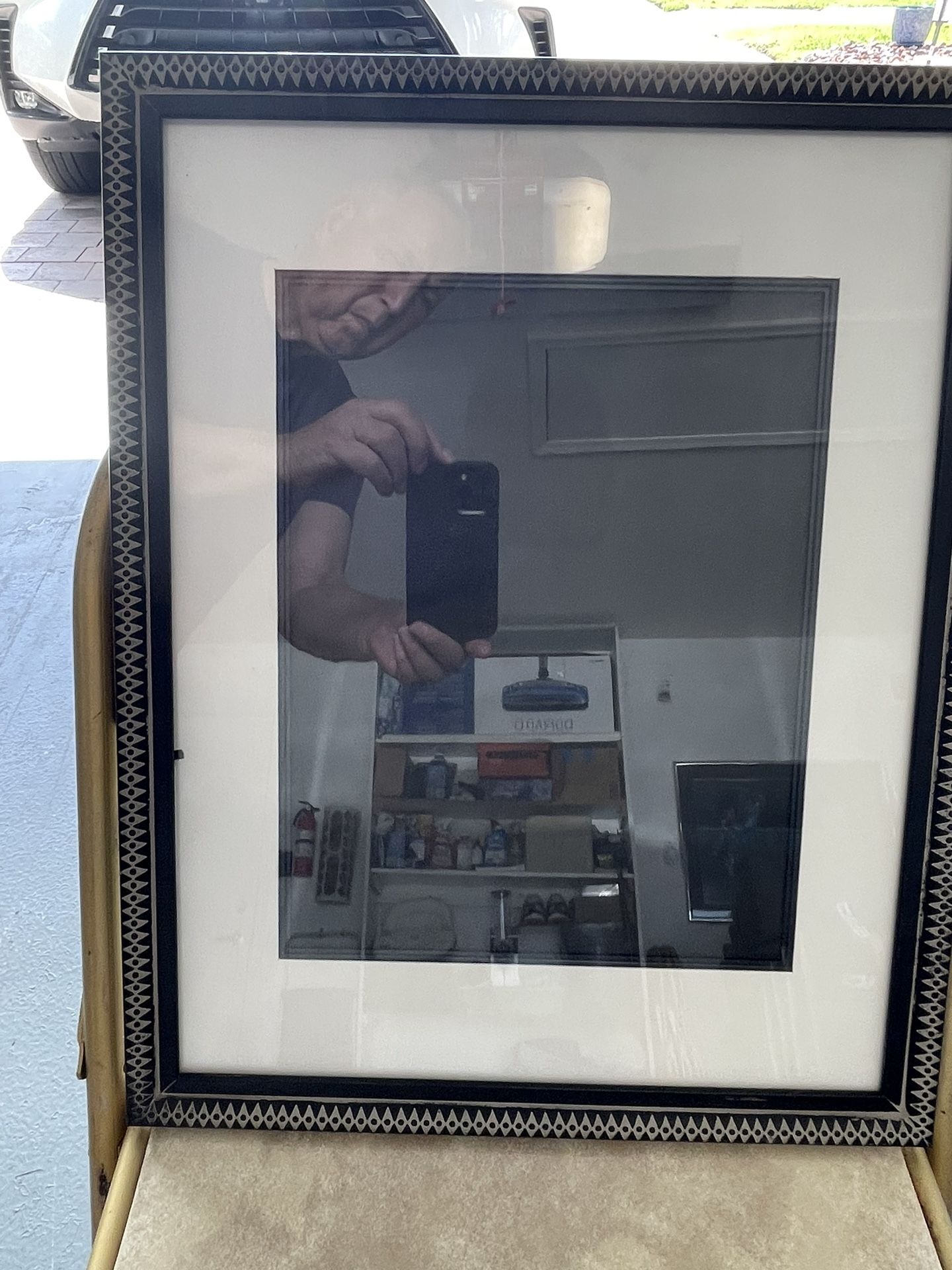 Glassed Black Trimmed Frame
