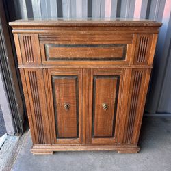 Vintage Antique Wood Cabinet