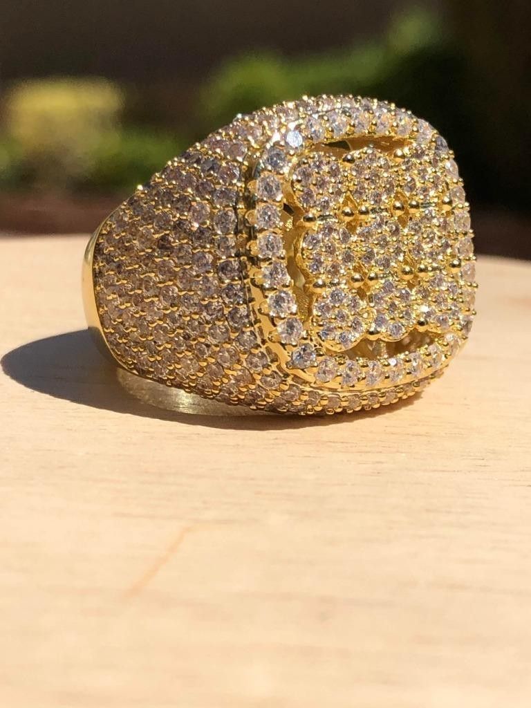 Men's Ice Out 2.5ct Created CZ Ring