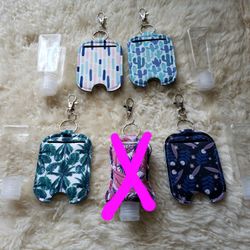 2oz Empty Bottle/Neoprene Holder Keychain