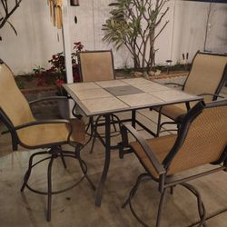 Patio Table Set Bar Tall