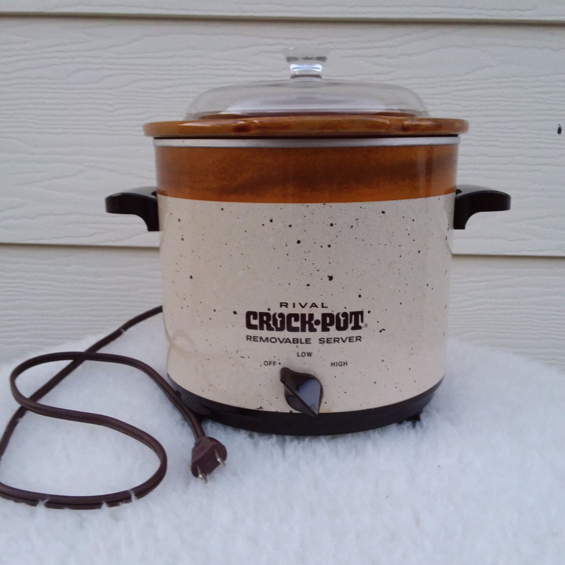 Vintage Rival Crock Pot Removable Server 3150