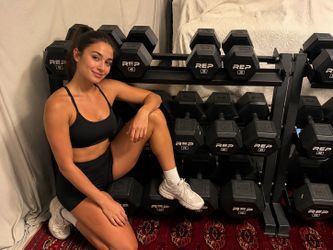 REP Fitness Rubber Coated Dumbbells 5-100 pound