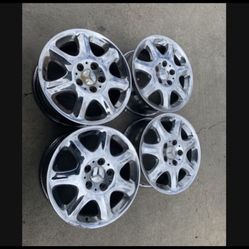 4 — 16x7.5 5x112 5x4.41 Stock Mercedes S500 Wheels Rims Chrome!!!!!!!
