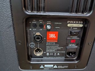 JBL PRX535 15" 3 Way 1300W Speakers Qty 2