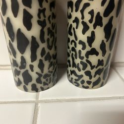 Leopard Print Candles
