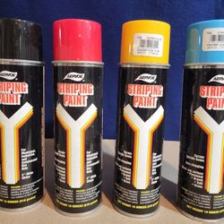 Aervoe Striping Paint 4 NEW CANS 