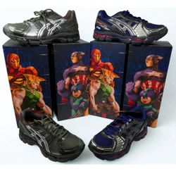 Marvel vs Capcom Kith for ASICS GEL-KAYANO Captain America vs. Guile Double Box (Comic Included!)