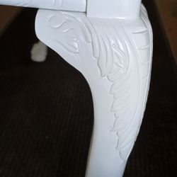 Beautiful refinish antique glass top. 