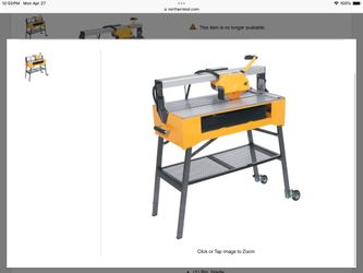 Tile wet saw.