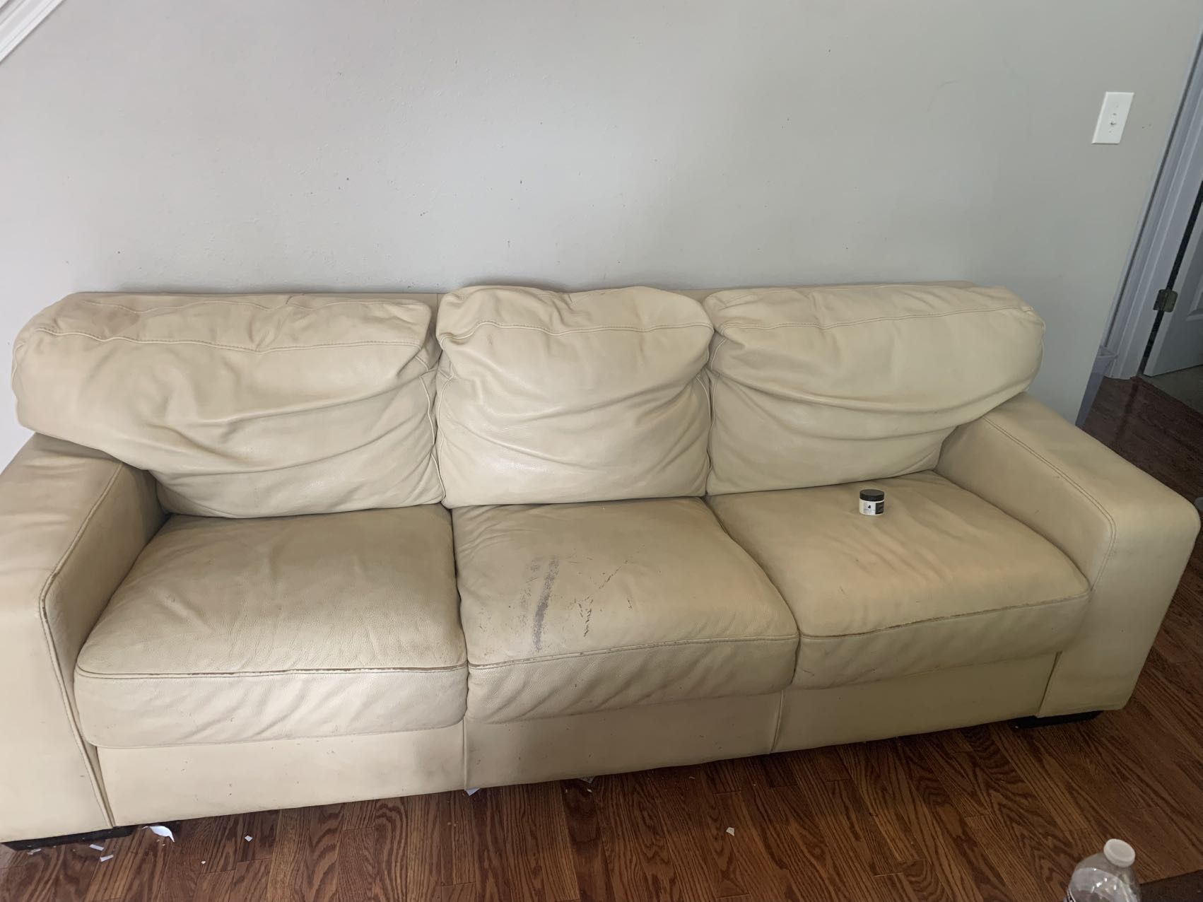 Free leather couch 3 seat