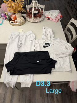 Nike Women’s Large Gray Hoodie & Sweatpants plus Nike dry fit top smoke free