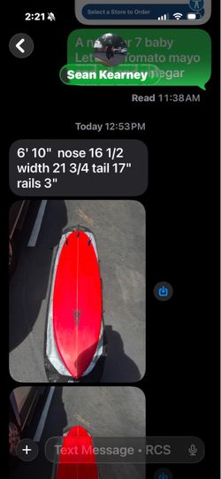 6’10” Hank Warner Tri-Fin
