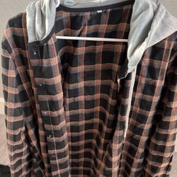 Plaid Button Up Jacket 