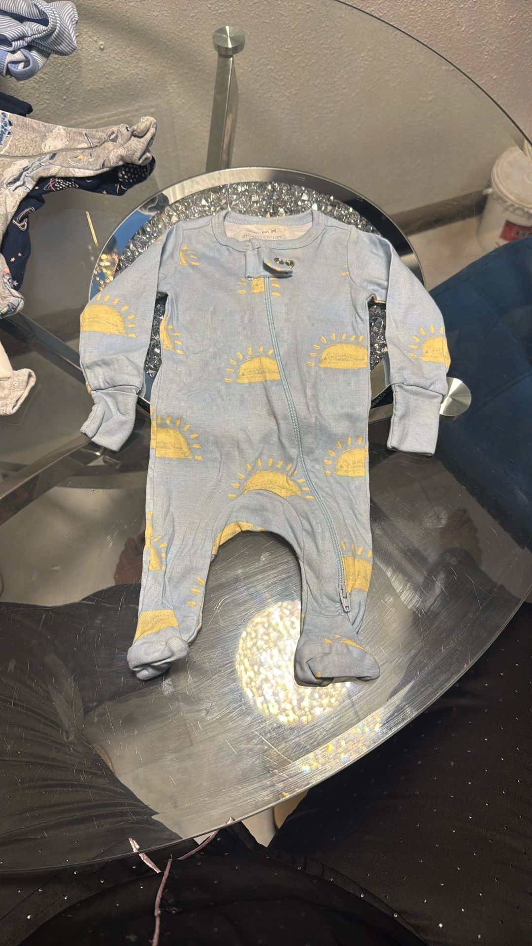 New Newborn Organic Cotton Sleep And Play Sipper Onesie$2