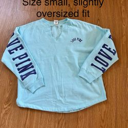 Women clothes Victoria’s Secret Pink’s Blue Sweatshirt Size Small