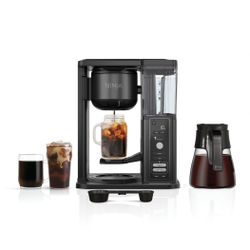 Ninja Hot & Iced Coffee Maker, Single Serve to 10 Cup Carafe, Drip, Rapid Cold Brew, CM360 Black