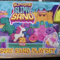 SlimyGloop Slimy Sand Sensory Playset - 20 Pieces