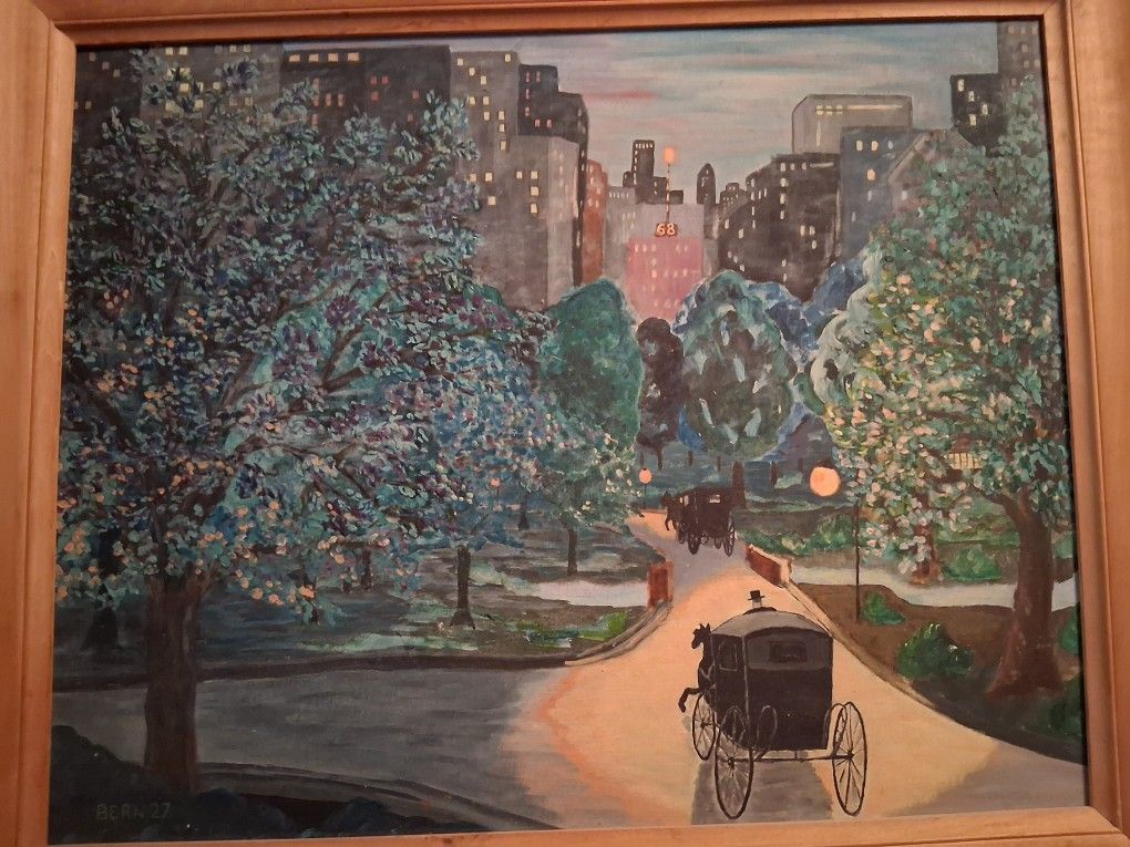 Vintage Oil Painting in Frame 24.5 x 22