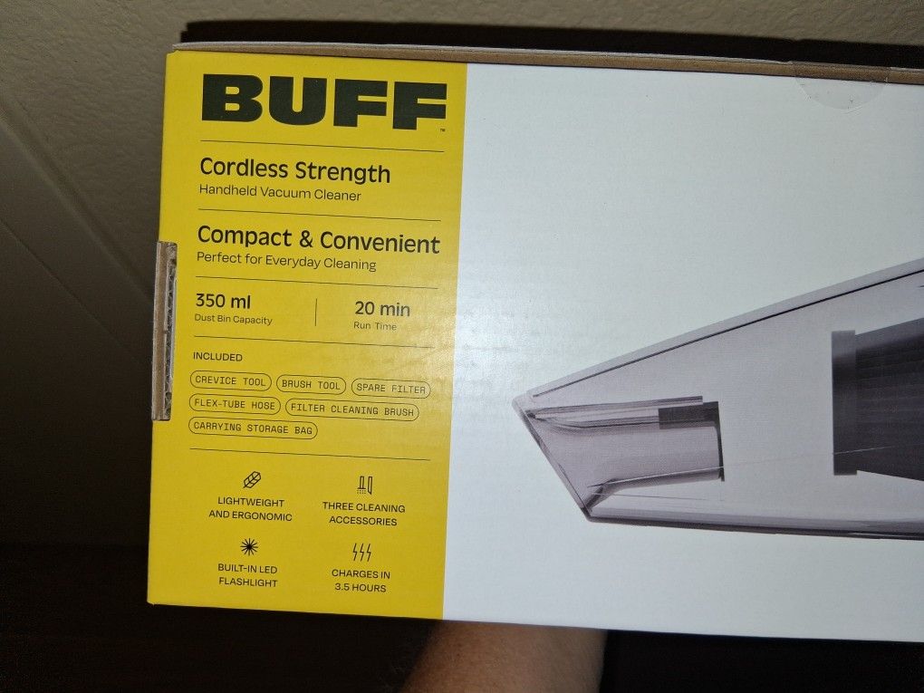Buff handheld vacuum cleaner