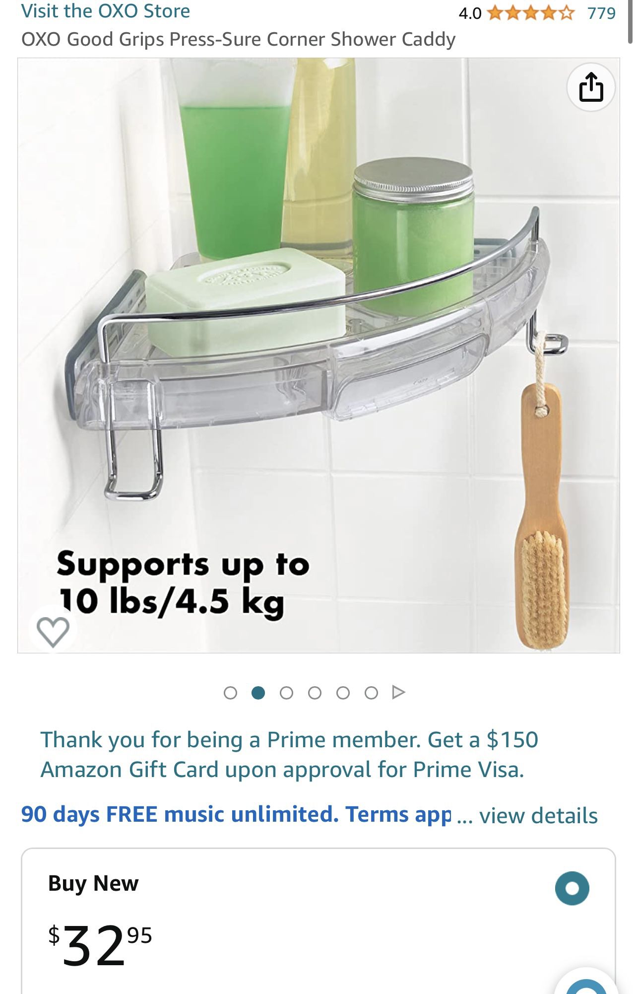 OXO Good Grips Press-Sure Corner Shower Caddy for Sale in Kalama