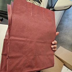 Paper Gift Bags - Red (55 Of Them From Uline)